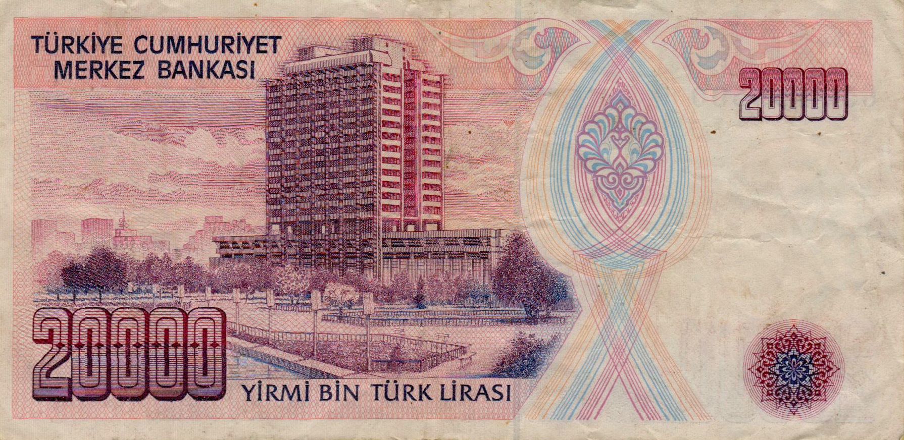 Turkey 20000 1984 VF P-201/b